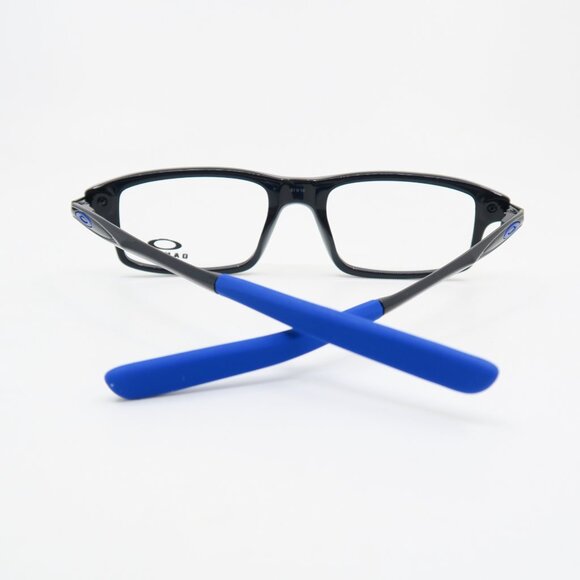 Oakley OX1100 0351 51mm Satin Black/Royal Blue New Rectangular Eyeglasses. - Picture 7 of 8